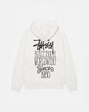 Beige Stüssy Built Tough Pigment Dyed Hoodie | USA WBETLI410