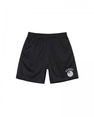 Black Stüssy 8-ball Mesh Shorts | USA TMXHNL542