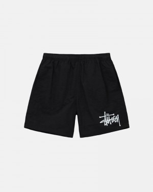 Black Stüssy Big Basic Water Shorts | USA RZJGWU381