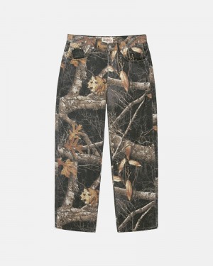 Black Stüssy Big OL' Jean Realtree Edge Jeans | USA JOLEGS943