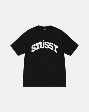 Black Stüssy Block Sport Pigment Dyed T-Shirts | USA UBARJE672