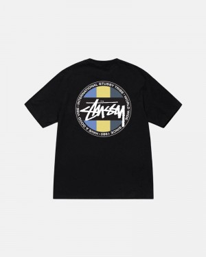 Black Stüssy Classic Dot T-Shirts | USA ZAUTMI875