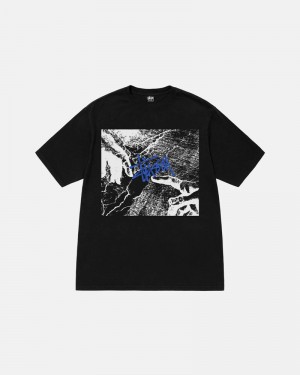 Black Stüssy Creation Pigment Dyed T-Shirts | USA MQYGBR648