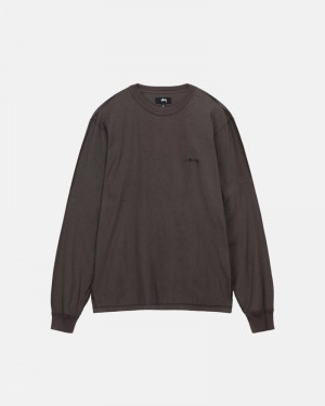 Black Stüssy Lazy LS T-Shirts | USA BJZECO589