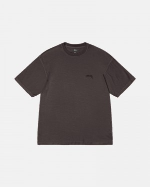 Black Stüssy Lazy T-Shirts | USA VUYLEC849