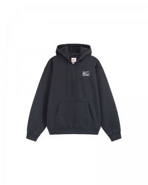 Black Stüssy NK X Hoodie | USA WZXHCG186