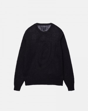 Black Stüssy S Loose Knit Sweater | USA OKMHPG719