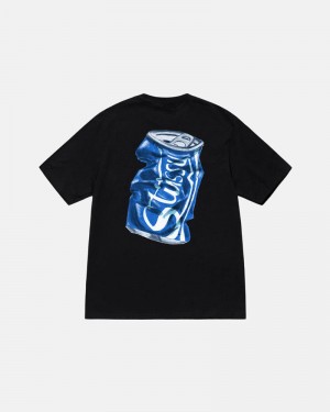 Black Stüssy Soda Can T-Shirts | USA QYNLGP162