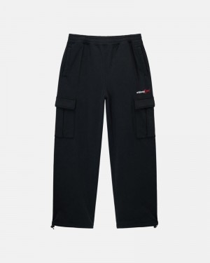 Black Stüssy Sport Cargo Fleece Pants | USA SCGPVH608