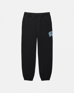 Black Stüssy Sport Sweatpants | USA DELJIC018