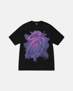 Black Stüssy Web Pigment Dyed T-Shirts | USA UZOVNI904