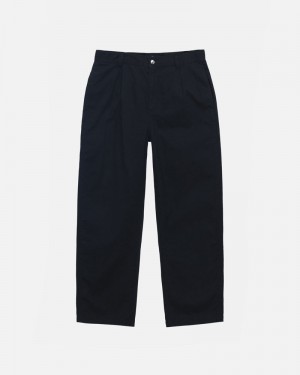 Black Stüssy Workgear Trouser Twill Pants | USA XEFZBH160