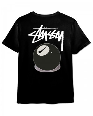 Black Stüssy X NK 8 Ball T-Shirts | USA BOKLDX483