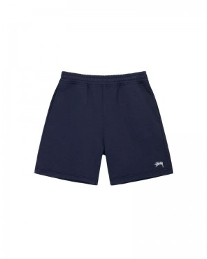 Blue Stüssy Overdyed Stock Logo Shorts | USA SJEVBI425