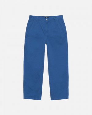 Blue Stüssy Workgear Trouser Twill Pants | USA YRKHEC314