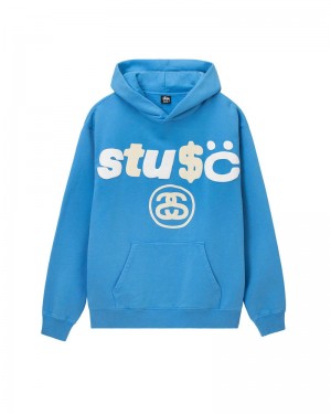 Blue Stüssy & Cpfm 8 Ball Pigment Dyed Hoodie | USA KSJELA908