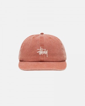 Brown Stüssy Low Pro Basic Washed Strapback Caps | USA KVAMXN327