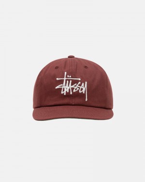 Brown Stüssy Mid-Depth Basic Strapback Caps | USA FSXIOL970