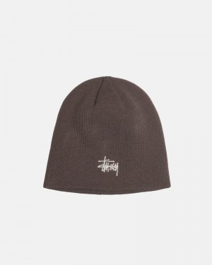 Brown Stüssy Skullcap Basic Beanie | USA TUDWER805