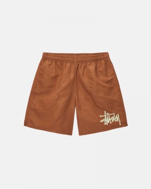 Coffee Stüssy Water Short Big Basic Shorts | USA RAMFCE945