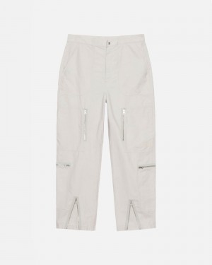 Cream Stüssy Nyco Flight Pants | USA IXDOKP092