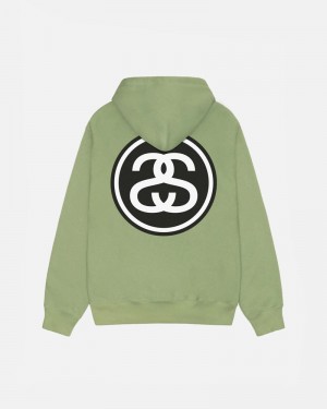 Green Stüssy SS-Link Moss Hoodie | USA IPNRQV268