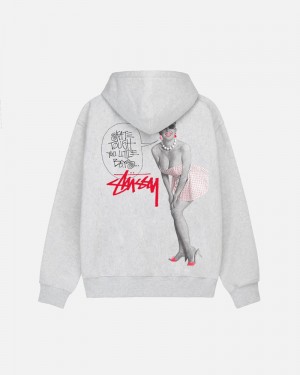 Grey Stüssy Skate Tough Hoodie | USA JEBFYC310