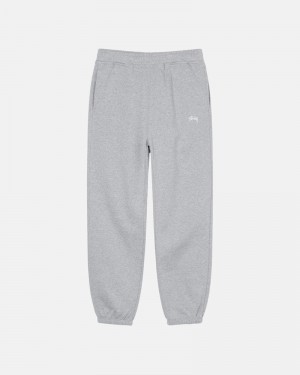 Grey Stüssy Stock Logo Sweatpants | USA INSBKQ291