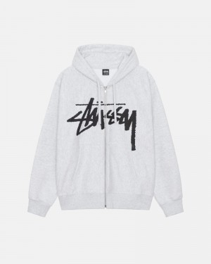 Grey Stüssy Venus Zip Hoodie | USA SPENAX867