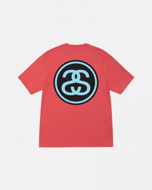 Red Stüssy SS-Link T-Shirts | USA WLYKZP714