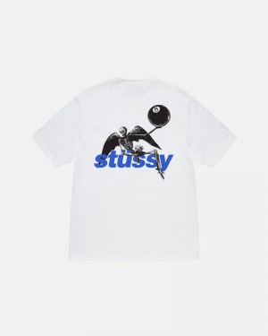 White Stüssy Apocalypse T-Shirts | USA JWTVUH042