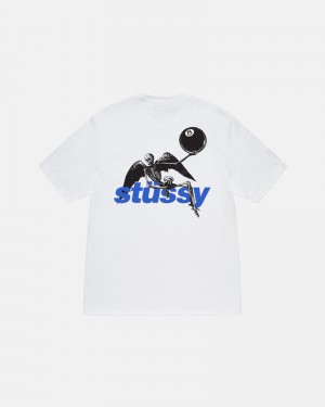 White Stüssy Apocalypse T-Shirts | USA KQVWJX486