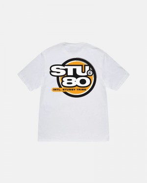 White Stüssy Hot 80 T-Shirts | USA SXKJVH524