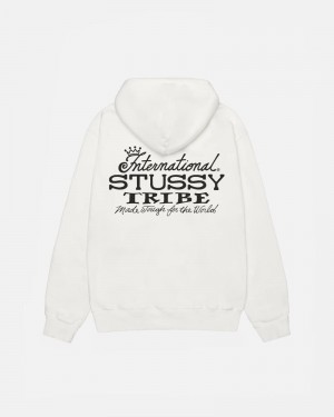 White Stüssy IST Pigment Dyed Hoodie | USA CSRUMB604