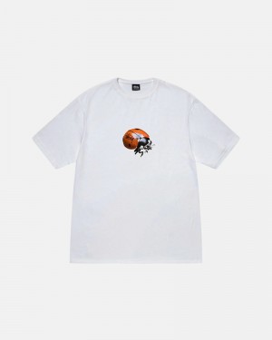 White Stüssy Ladybug T-Shirts | USA MQSGVJ709