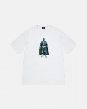 White Stüssy Lucha T-Shirts | USA CJDMEU493