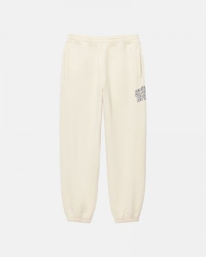 White Stüssy Sport Sweatpants | USA OPBJTW795