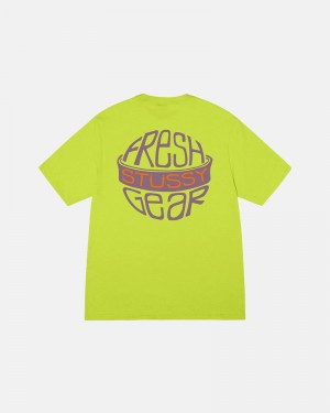 Yellow Stüssy Fresh Gear T-Shirts | USA POZHIS843