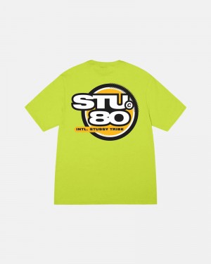 Yellow Stüssy Hot 80 T-Shirts | USA IZOQKX164