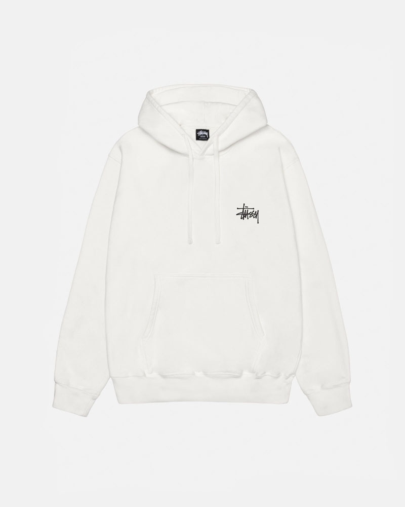 Beige Stüssy Basic Pigment Dyed Hoodie | USA LJRMXF150