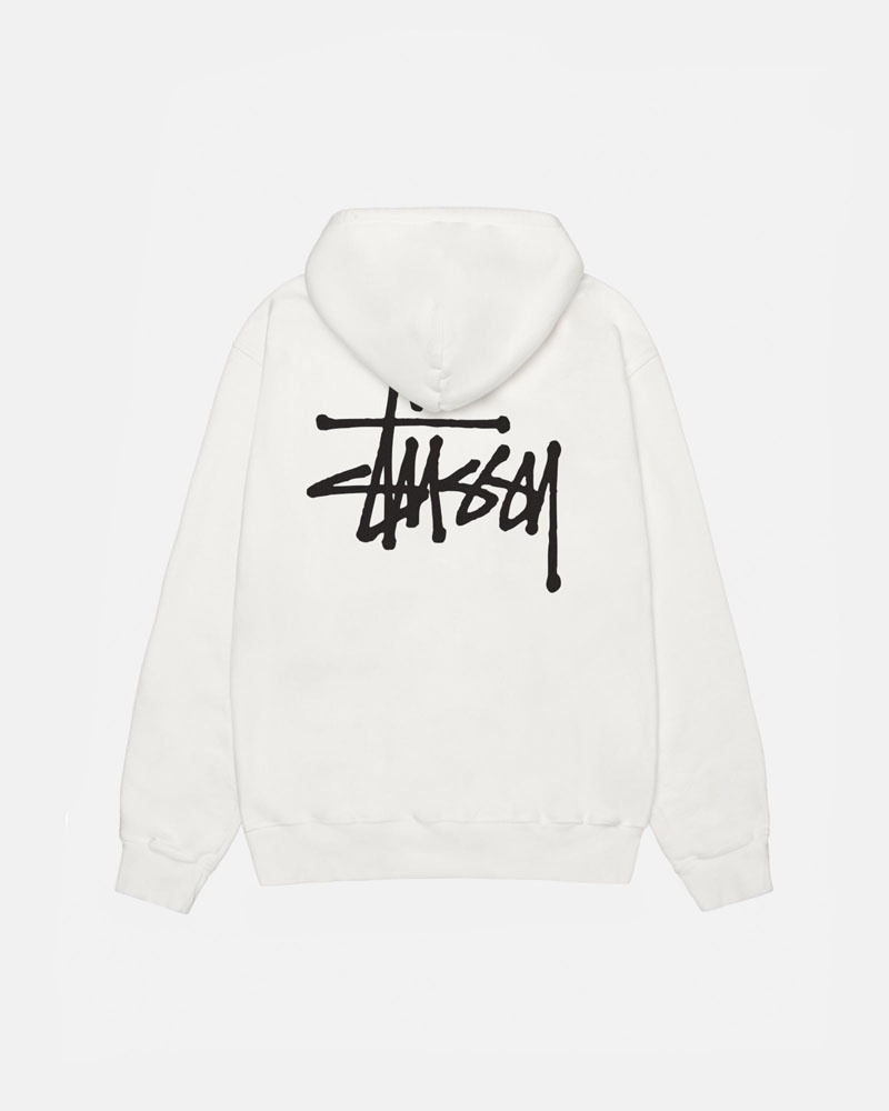 Beige Stüssy Basic Pigment Dyed Hoodie | USA LJRMXF150