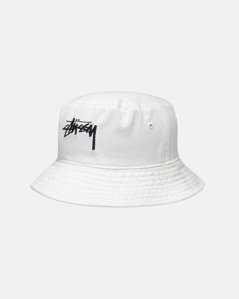 Beige Stüssy Bucket Big Stock Hats | USA FDZPRJ246