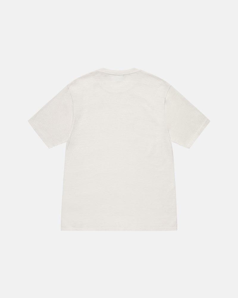 Beige Stüssy Small Stock Pigment Dyed T-Shirts | USA JMIXHD941