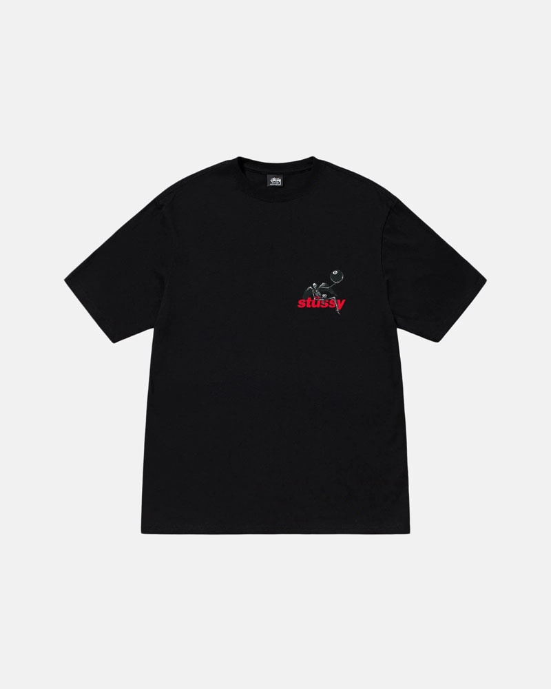 Black Stüssy Apocalypse T-Shirts | USA CBWZUD183