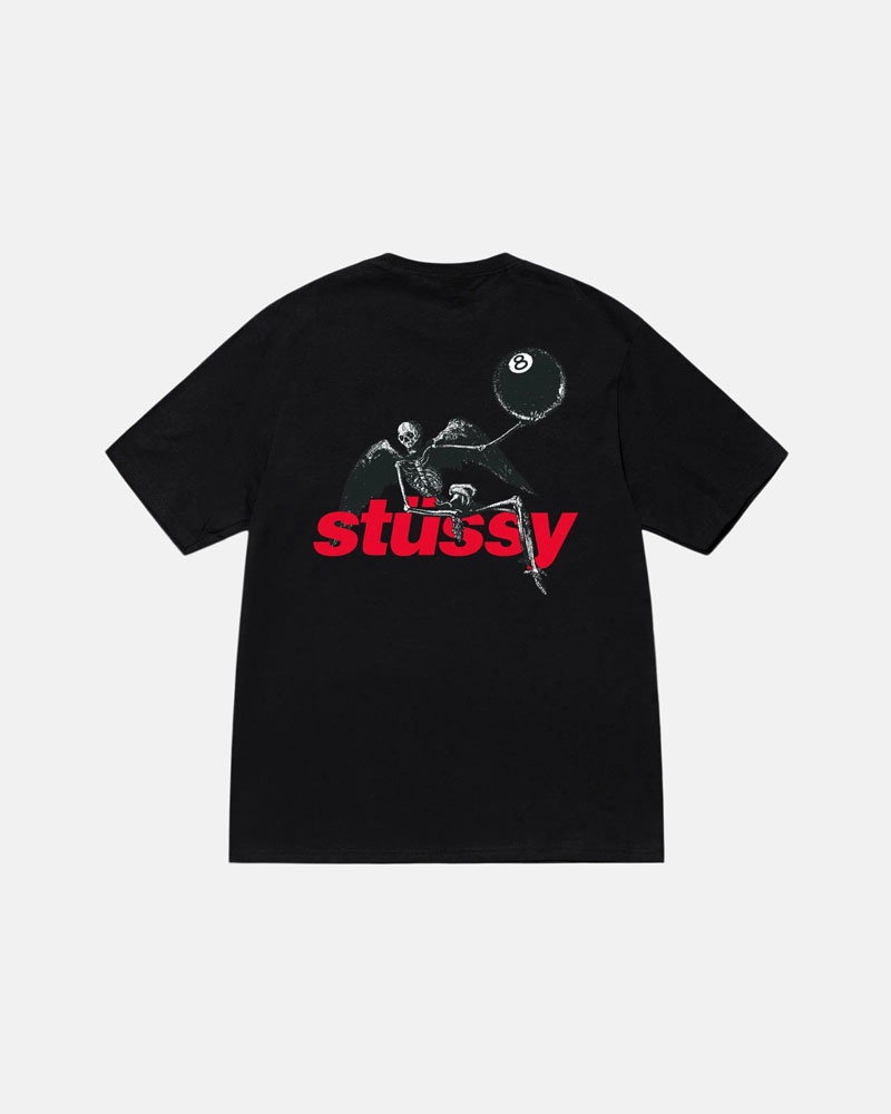 Black Stüssy Apocalypse T-Shirts | USA CBWZUD183