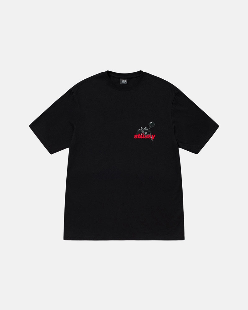 Black Stüssy Apocalypse T-Shirts | USA IVTUEJ510