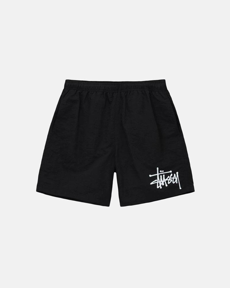 Black Stüssy Big Basic Water Shorts | USA RZJGWU381