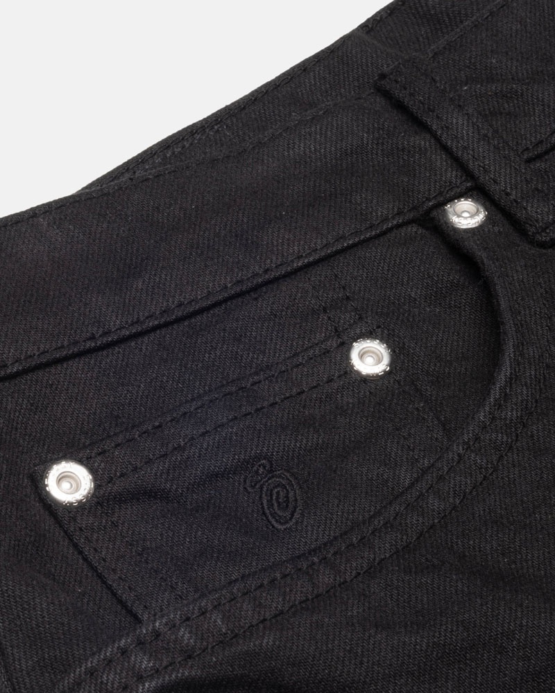 Black Stüssy Big OL' Jean Overdyed Jeans | USA ZPOKBF154