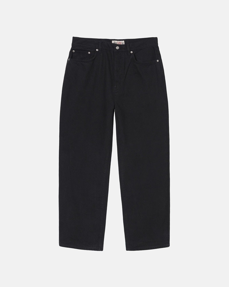 Black Stüssy Big OL\' Jean Overdyed Jeans | USA ZPOKBF154