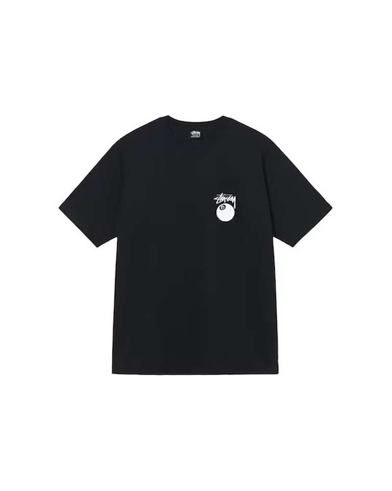 Black Stüssy Billiards T-Shirts | USA ZNOLQX695